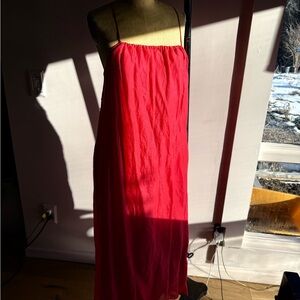 Banana Republic Red Linen Sleeveless Dress- With Tags